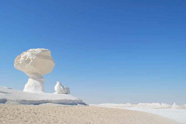 Limestone formation in White desert