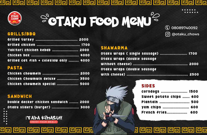 Otaku Chows Ibadan food delivery services