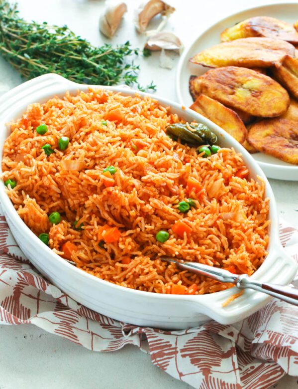 Nigerian food called jollof rice