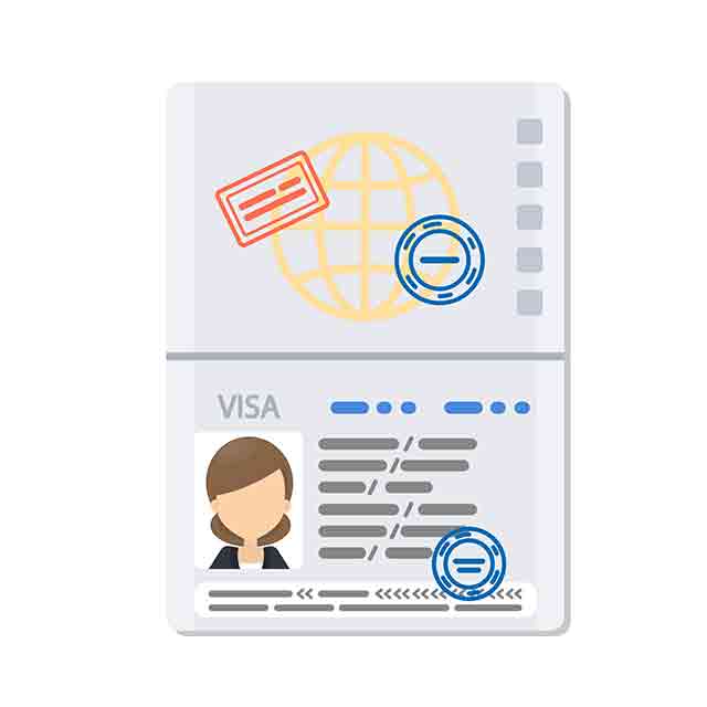 5 ways to speed up your visa processing time - image of a sample visa page on international passport