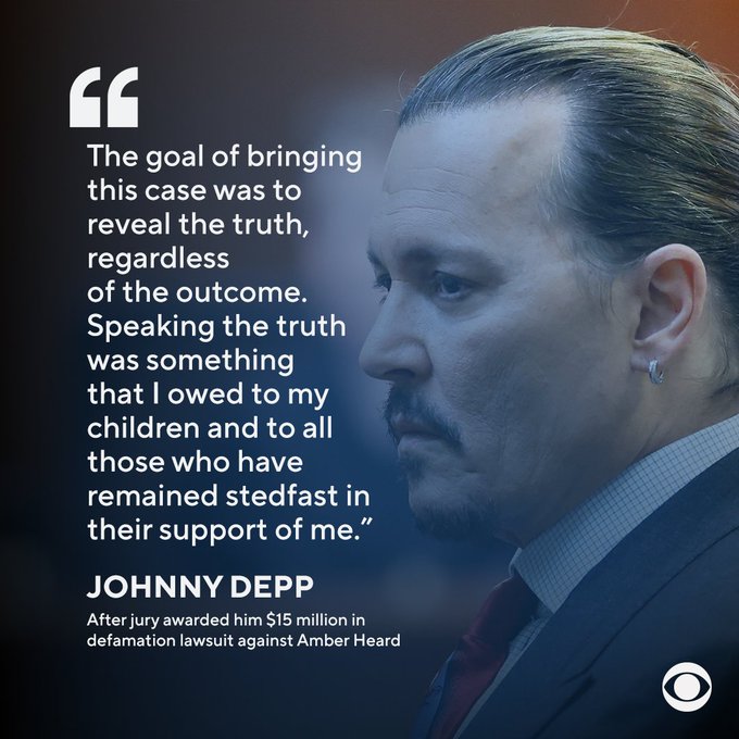 Johnny Depps Statement