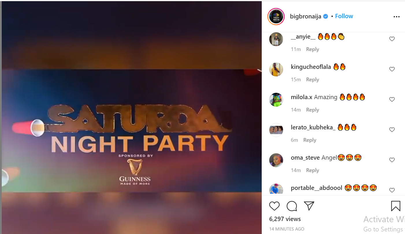 Big Brother Naija Saturday Night Party